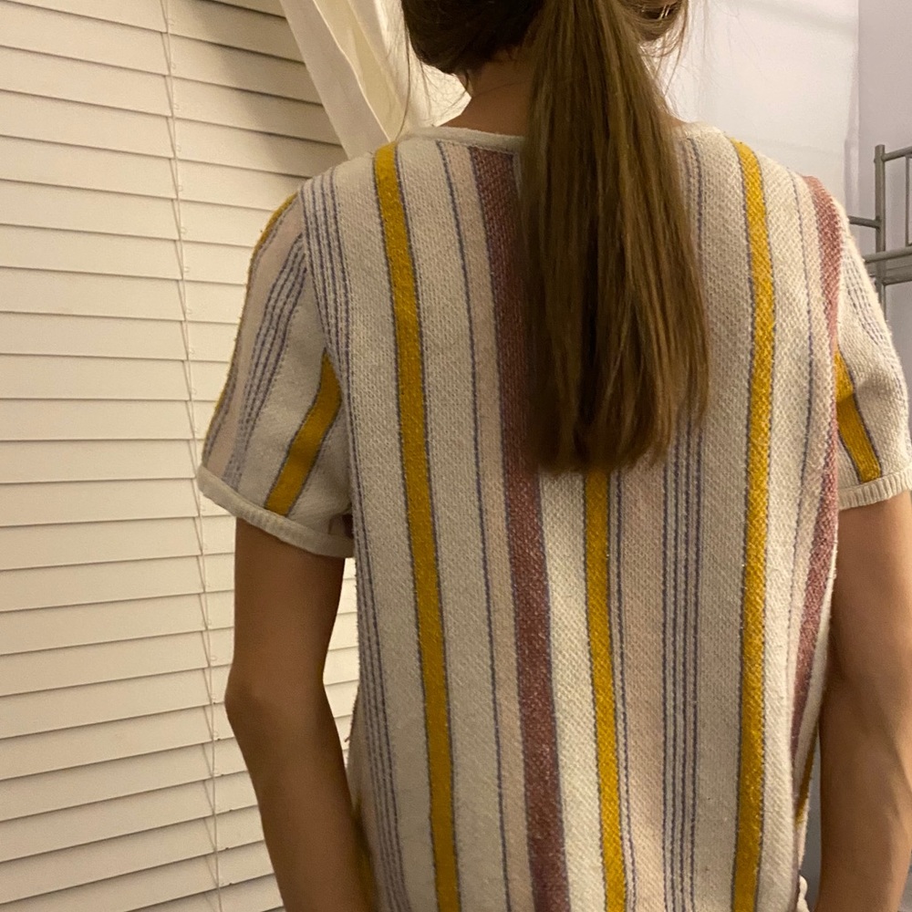 Banana Republic woven fringe shirt - Picture 2 of 2
